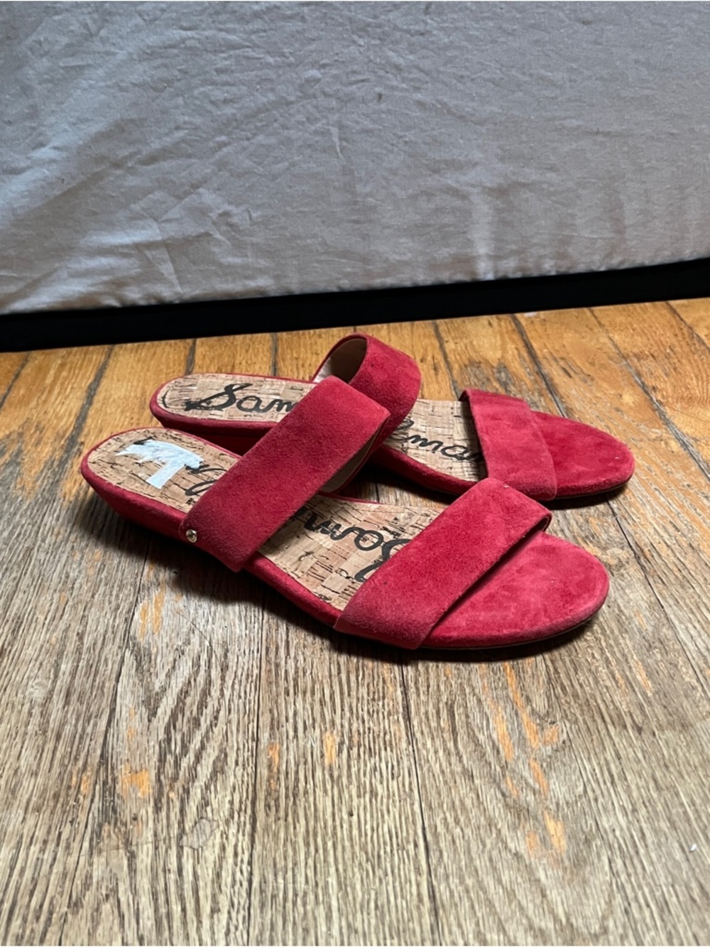 Sam Edelman Suede Double Strap Slide Sandals Size 8.5 - Picture 6 of 6